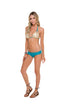 Luli Fama Cosita Buena Reversible Zig-zag Knotted Cut Out Triangle Top